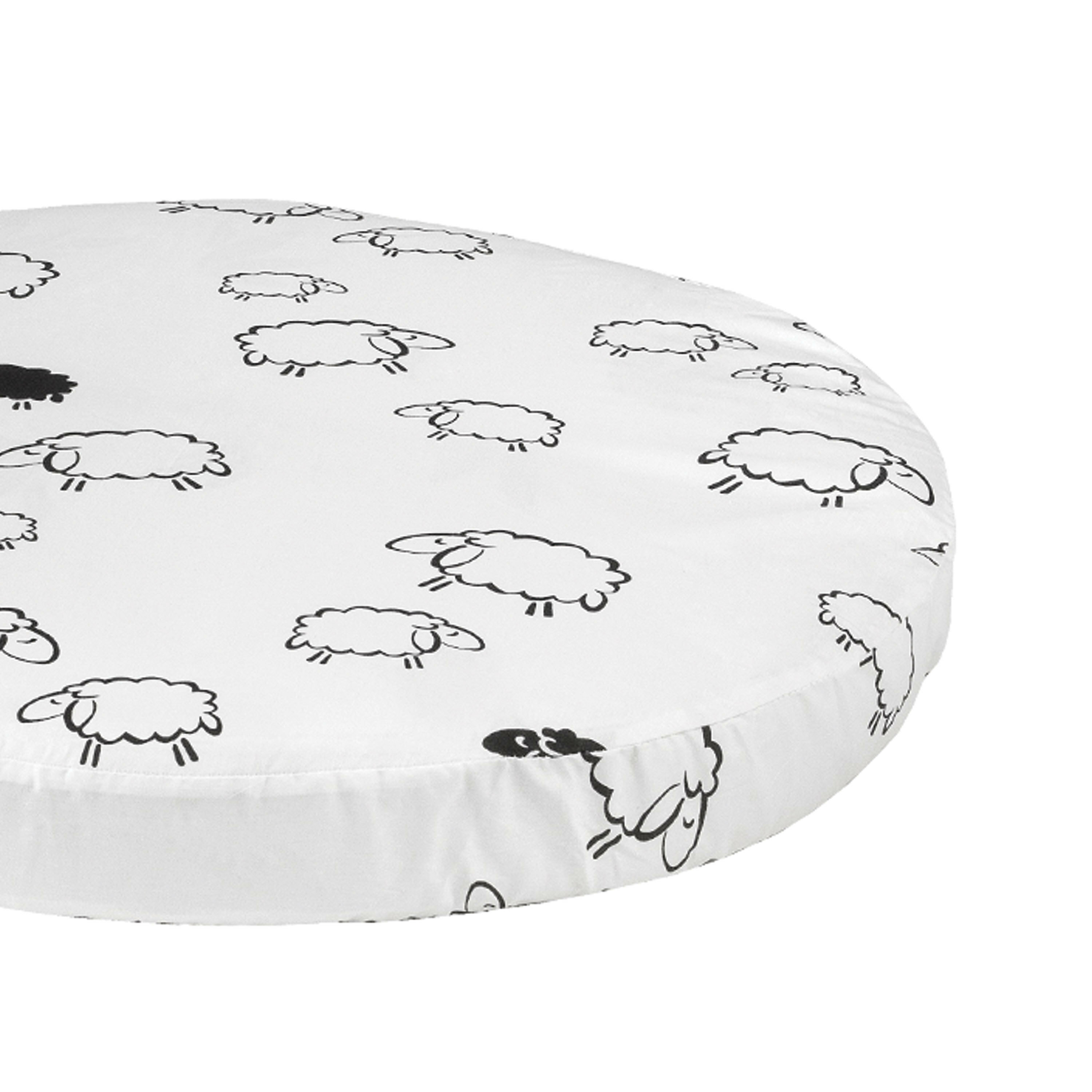 Простыня Amarobaby Барашки круглая на резинке ABDM-5101-O - фото 4