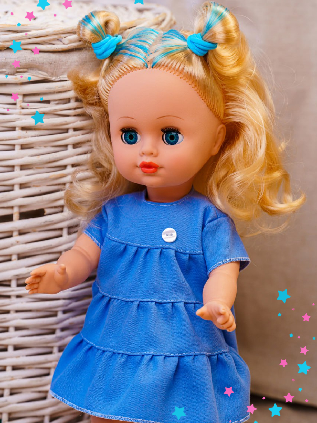 Кукла классическая СТРАНА КУКОЛ большая говорящая Карина высота 40 см 21-26.3 - фото 13