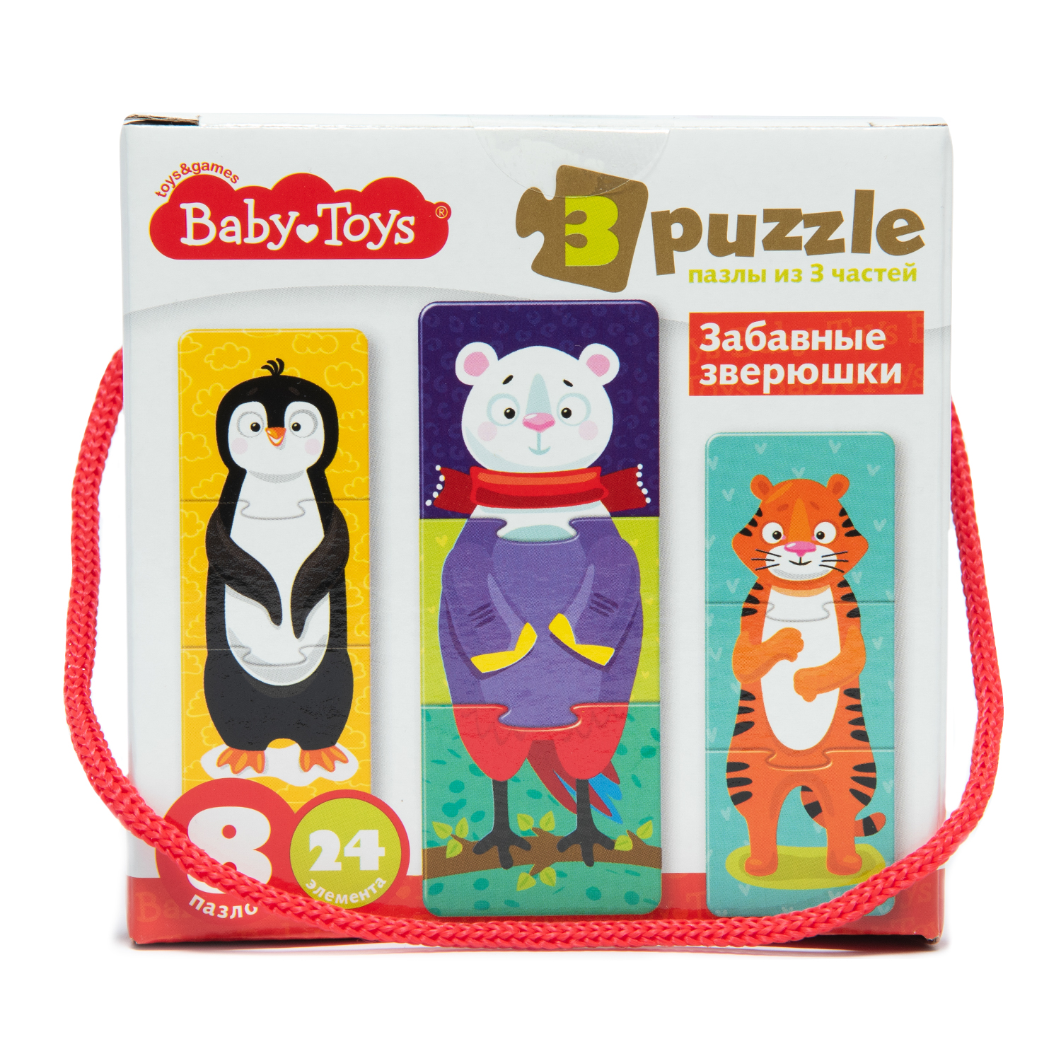 Пазл Baby Toys Забавные зверюшки 24 эл классический - фото 6