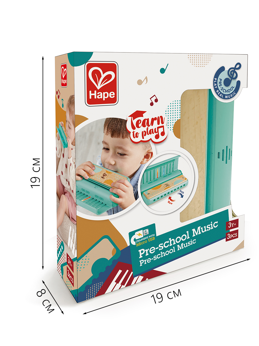 Игрушка музыкальная Hape Буду музыкантом гармошка - фото 13