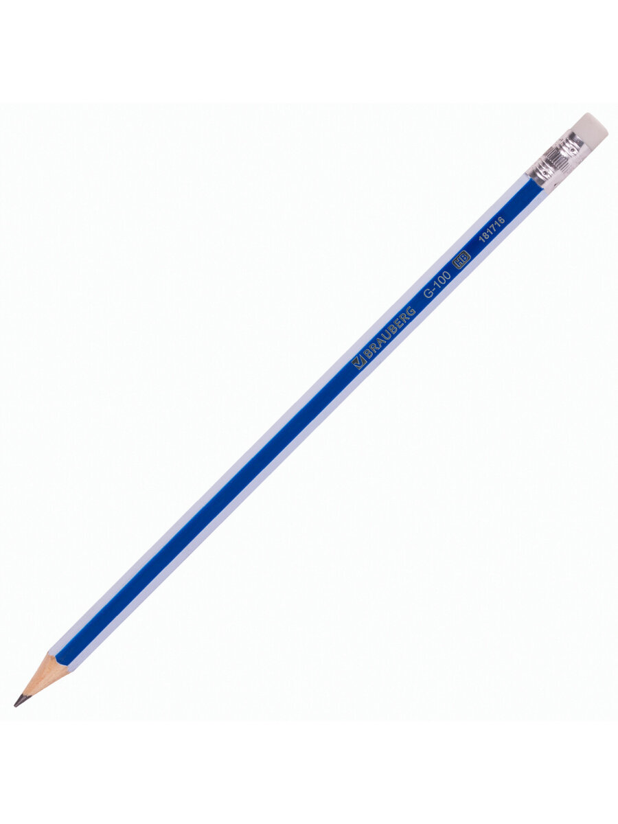 Карандаши чернографитные Brauberg 12 шт. - фото 11