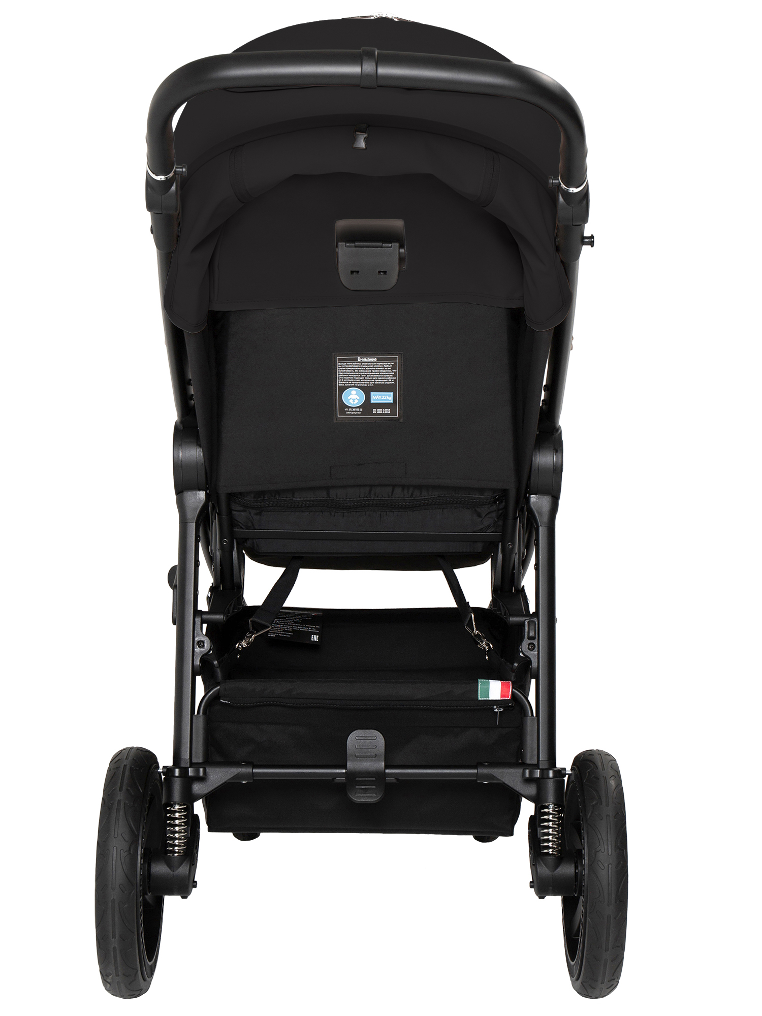 Коляска прогулочная Sweet Baby Contente Plus Basic Black черный - фото 15