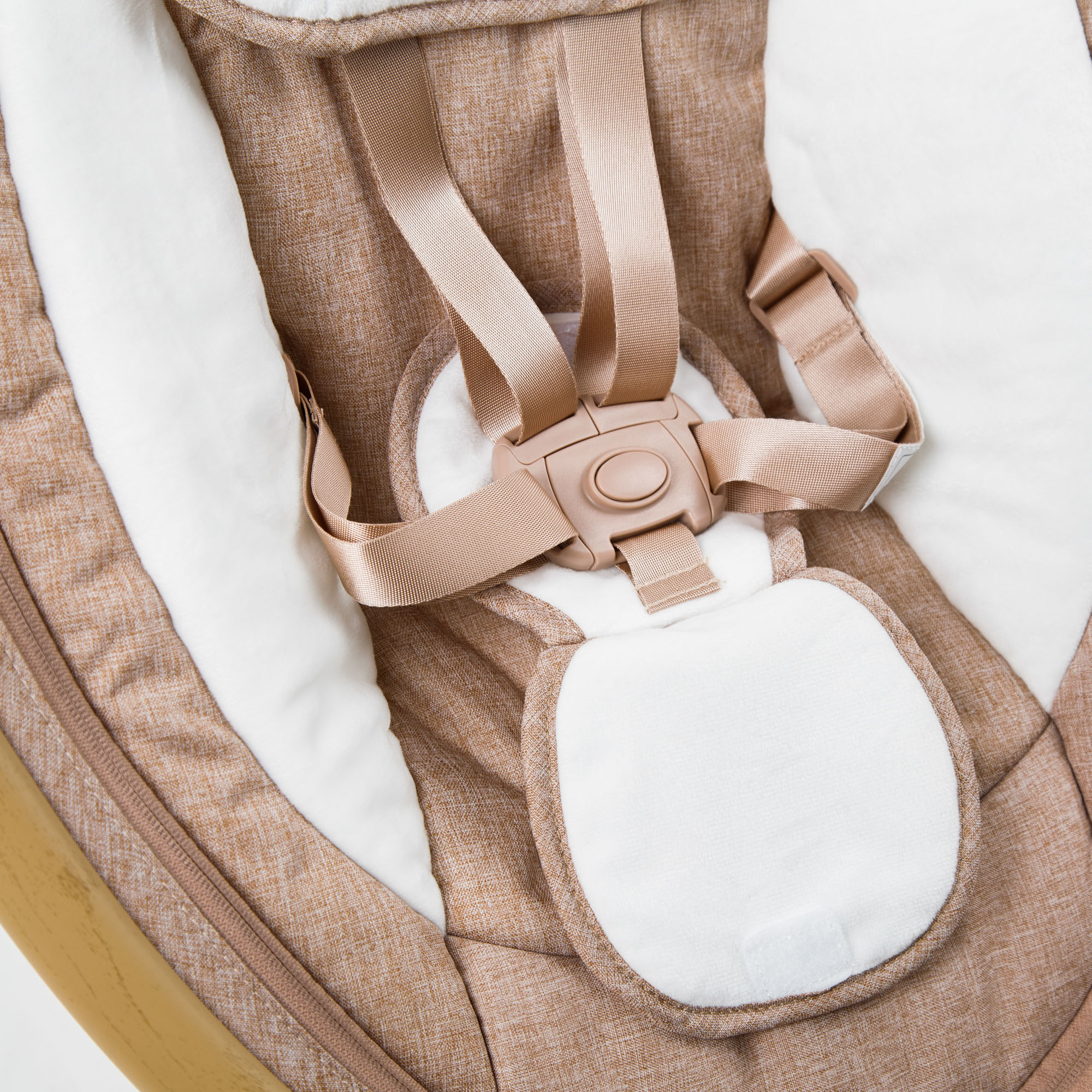 Электронные качели детские Amarobaby Ergo Swing бежевые - фото 17