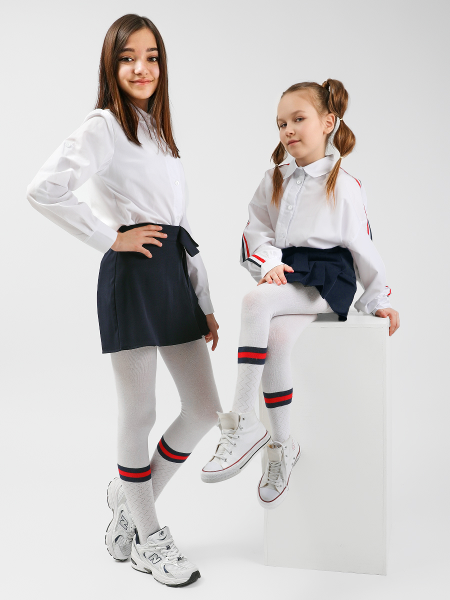 Колготки 2 пары Соль и Перец SP005бел/син - фото 10