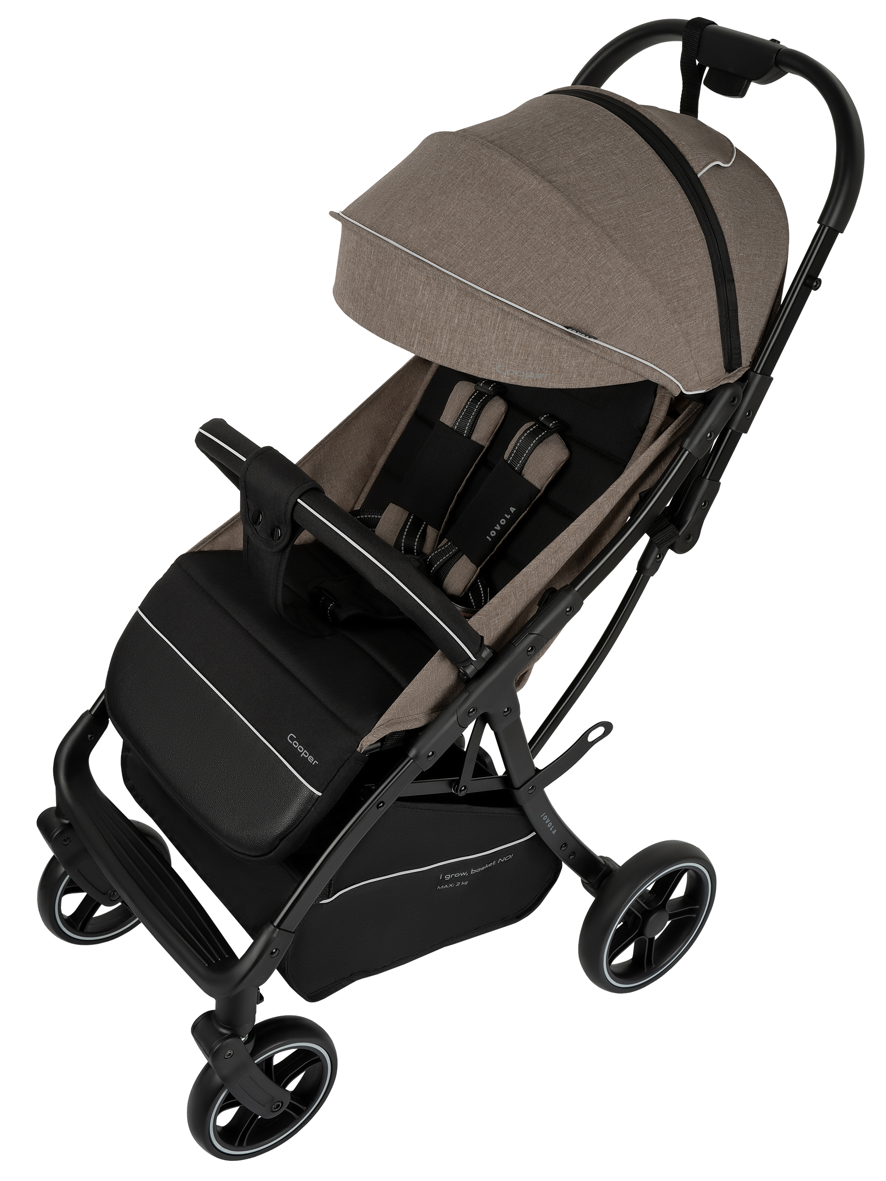 Коляска прогулочная JOVOLA Cooper темно-бежевый - фото 18