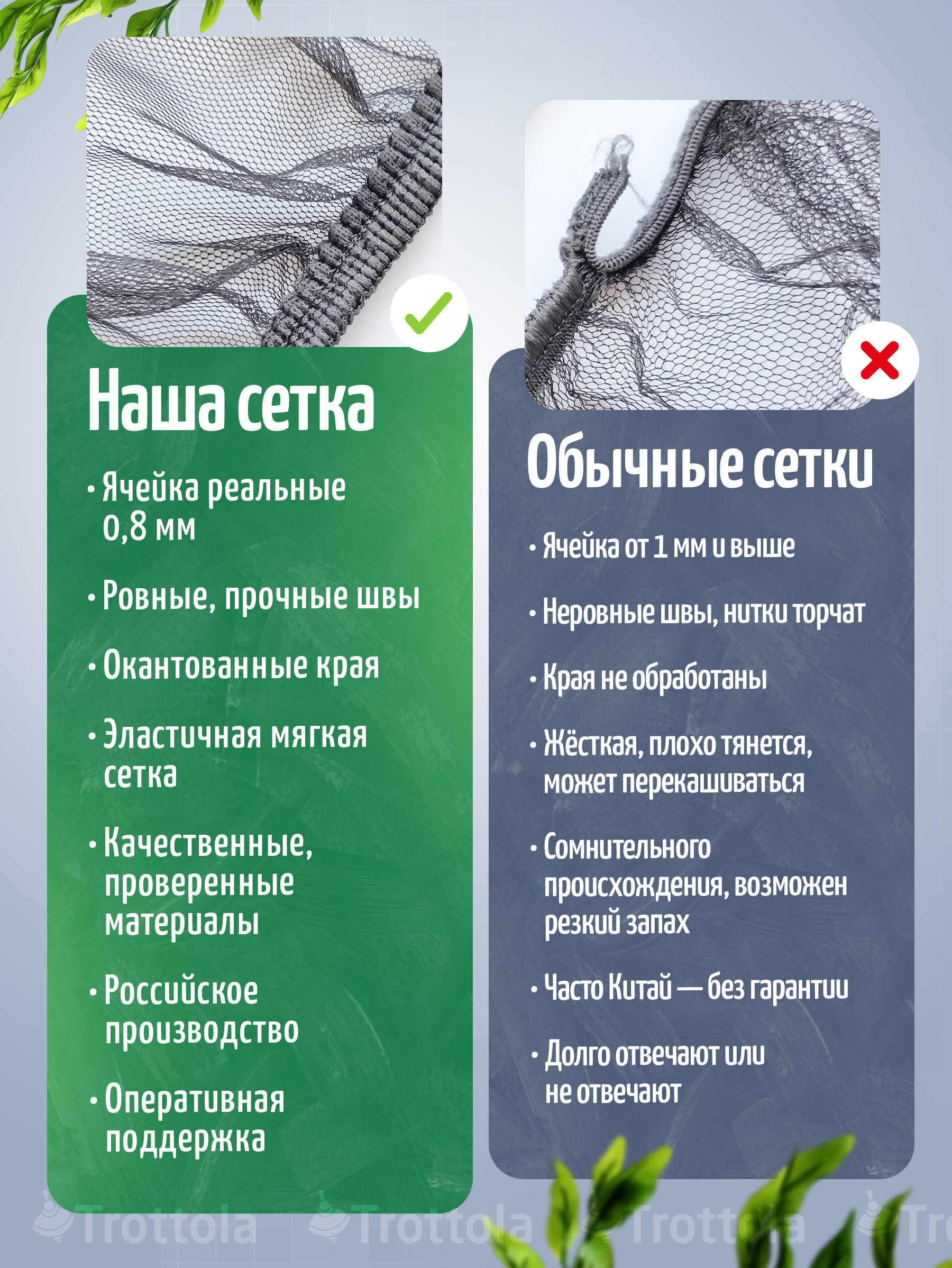 Сетка от насекомых Trottola серый Т040/серая - фото 6