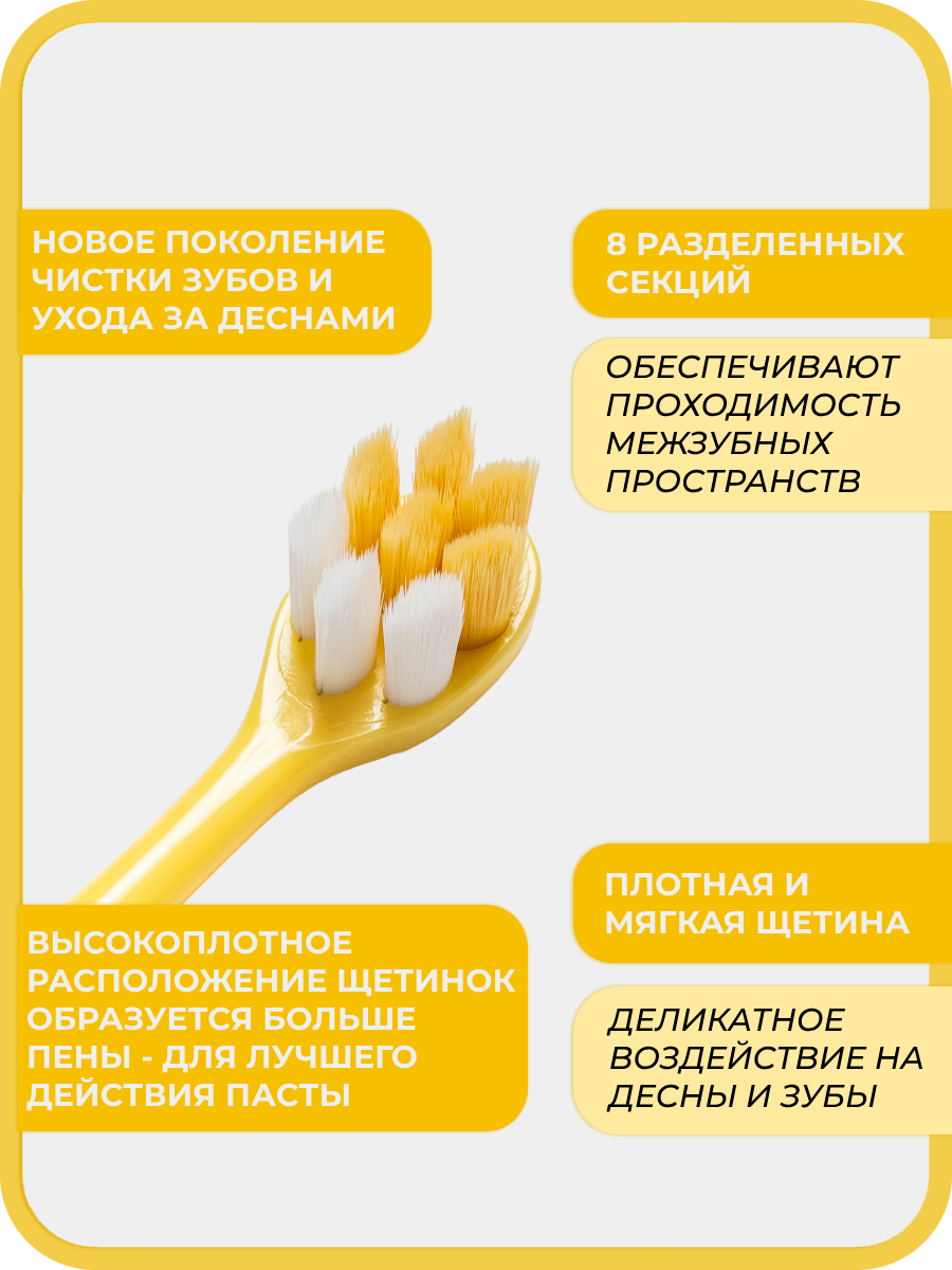Зубная щетка классическая Чистый Зуб от 2 лет 1 шт. - фото 3