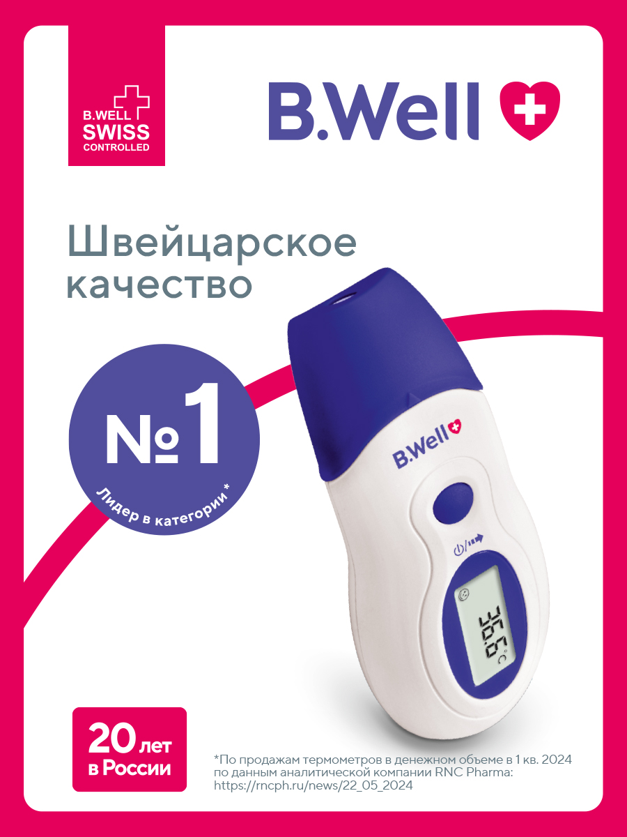 Термометр инфракрасный B.Well - фото 2
