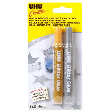 Клей канцелярский UHU 2 шт.
