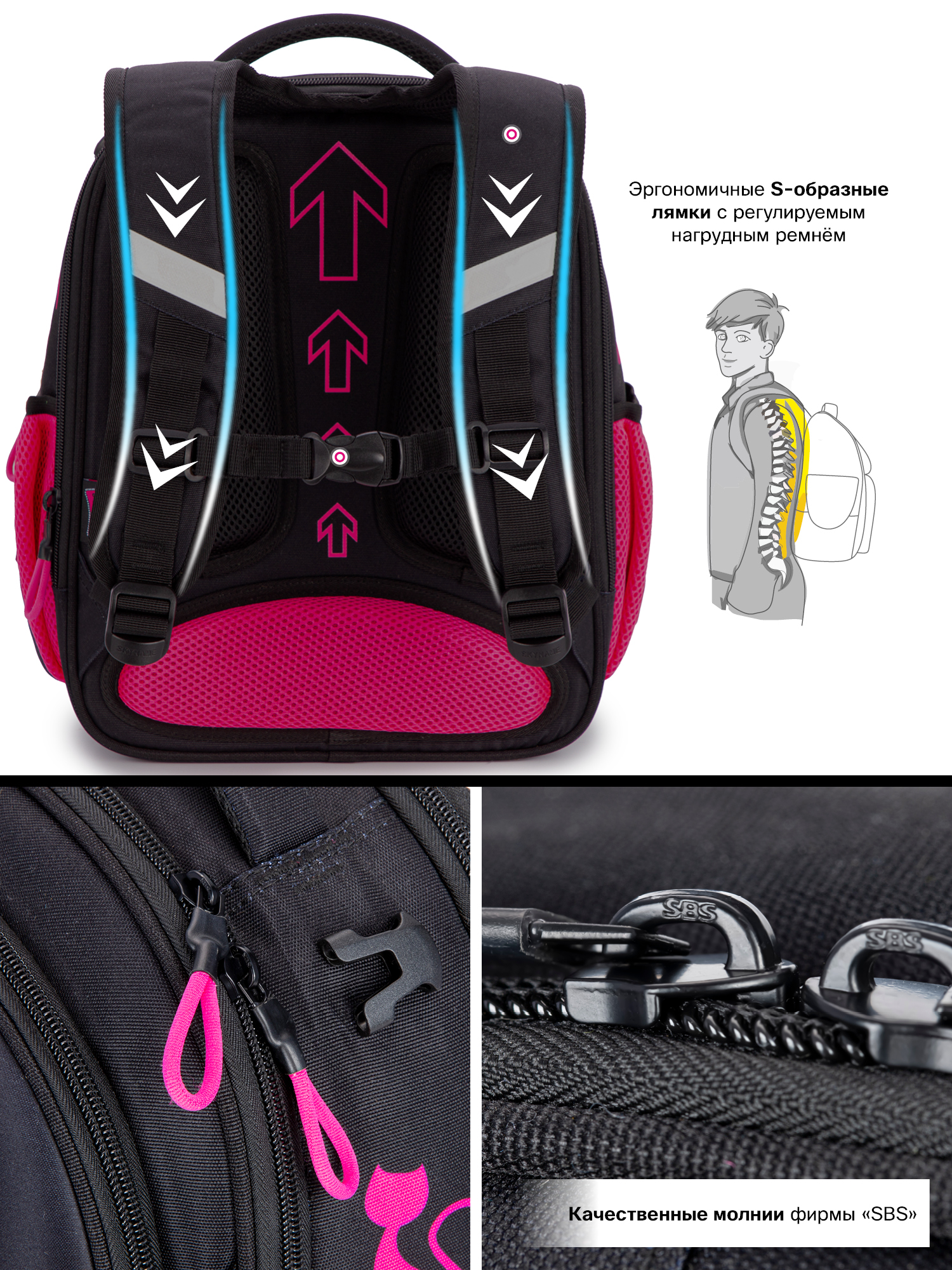 Рюкзак SkyName 16л анатомическая спинка+мешок - фото 15