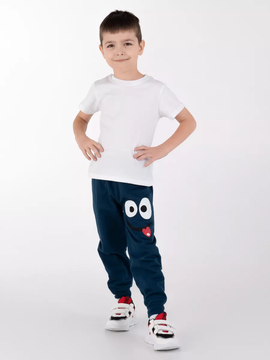 Брюки DANKIDS Брюки трикотажные "Язык" Индиго - фото 4