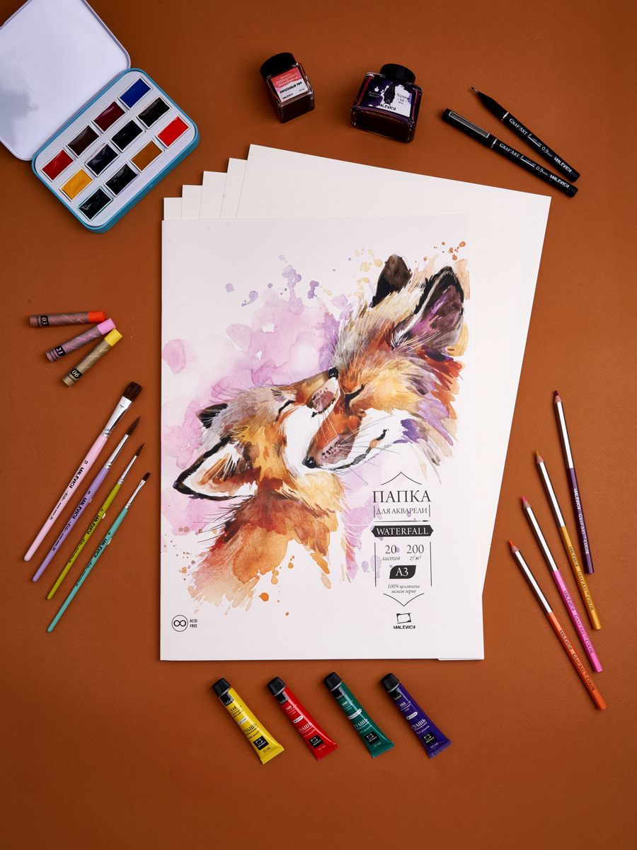 Художественная бумага Малевичъ для акварели 20 лист. - фото 14