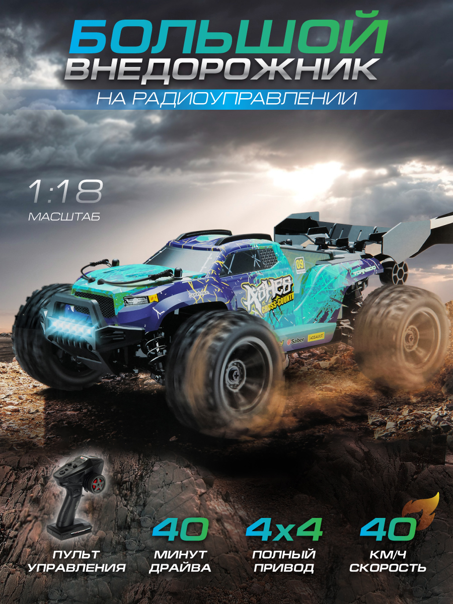 Изображение товара Радиоуправляемая машинка Veld Co TRUGGY 1 к 18 мощный внедорожник