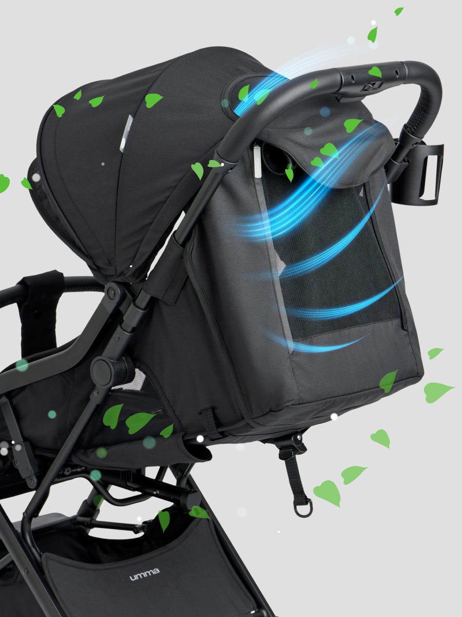 Коляска прогулочная Happy Baby Umma черный - фото 3
