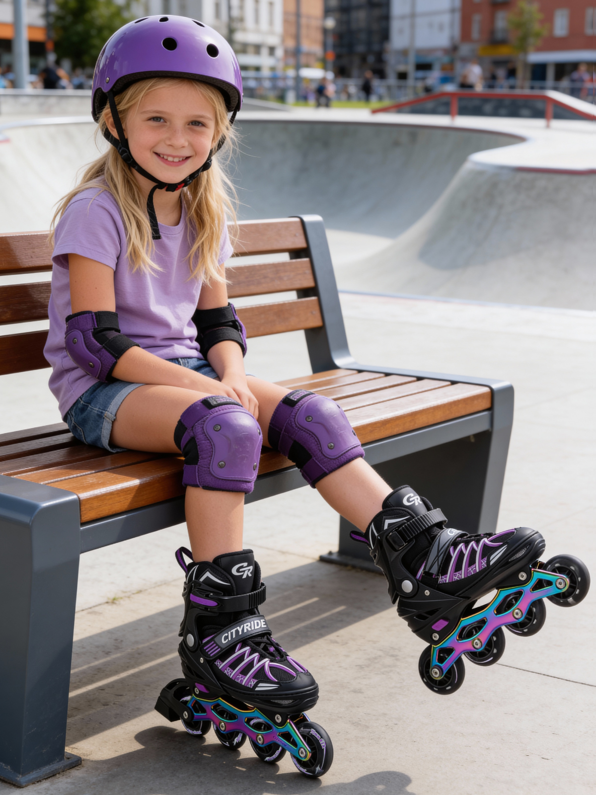 Роликовые коньки CITYRIDE L 39-42 - фото 6