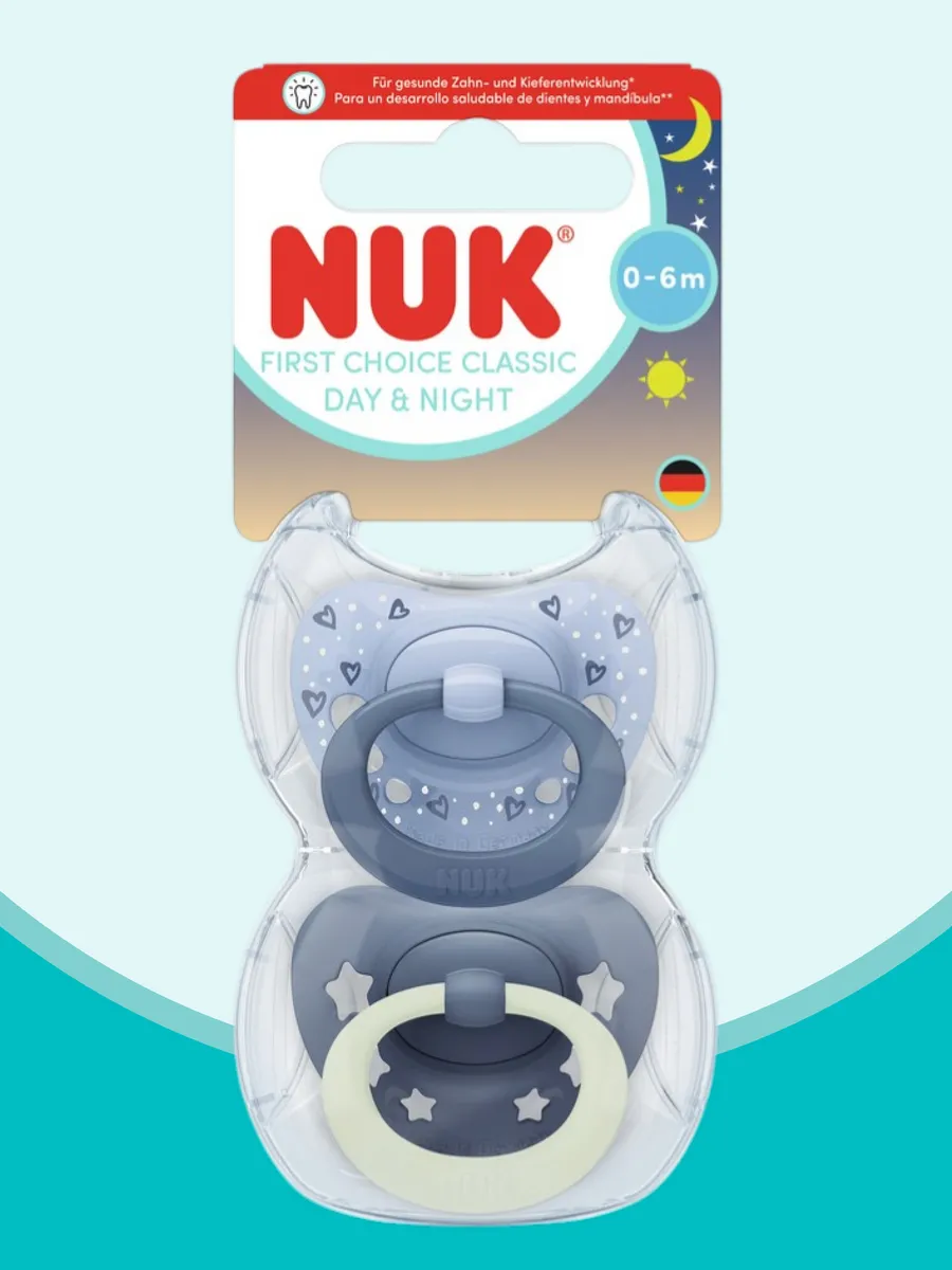 Пустышка Nuk силикон ортодонтическая 2 шт. - фото 1