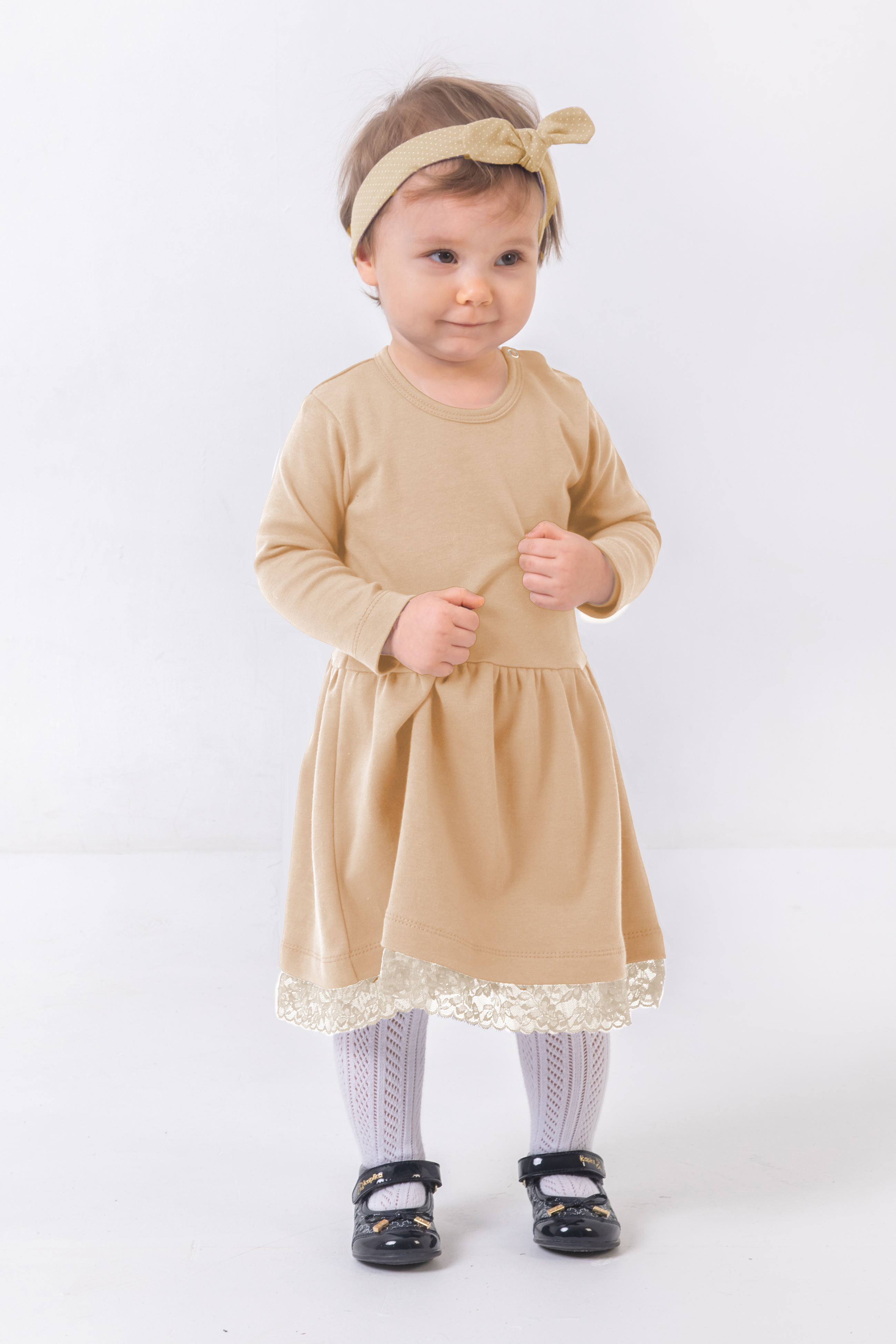 Платье КрутышОк Т-007 бежевый - фото 1