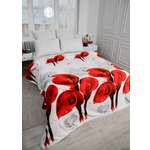 Плед PAVLine Аэро Софт Каллы на белом 150 x 200 см