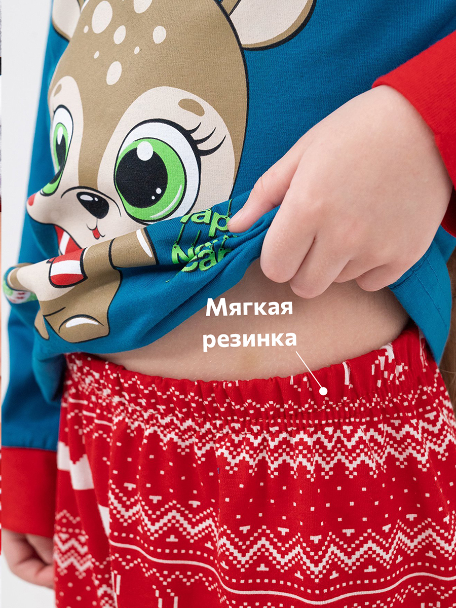 Пижама HappyFox HF00147т.джинсовый - фото 5