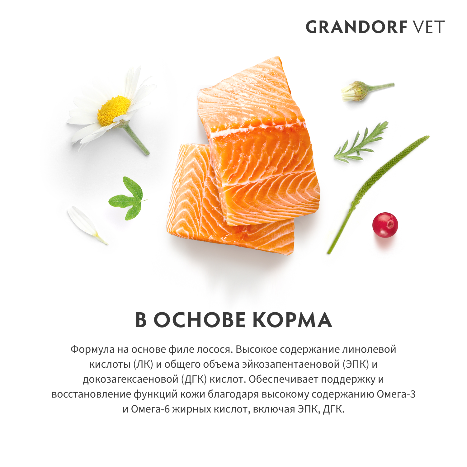 Корм для собак GRANDORF VETERINARY для собак с заболеваниями кожи 3кг - фото 4