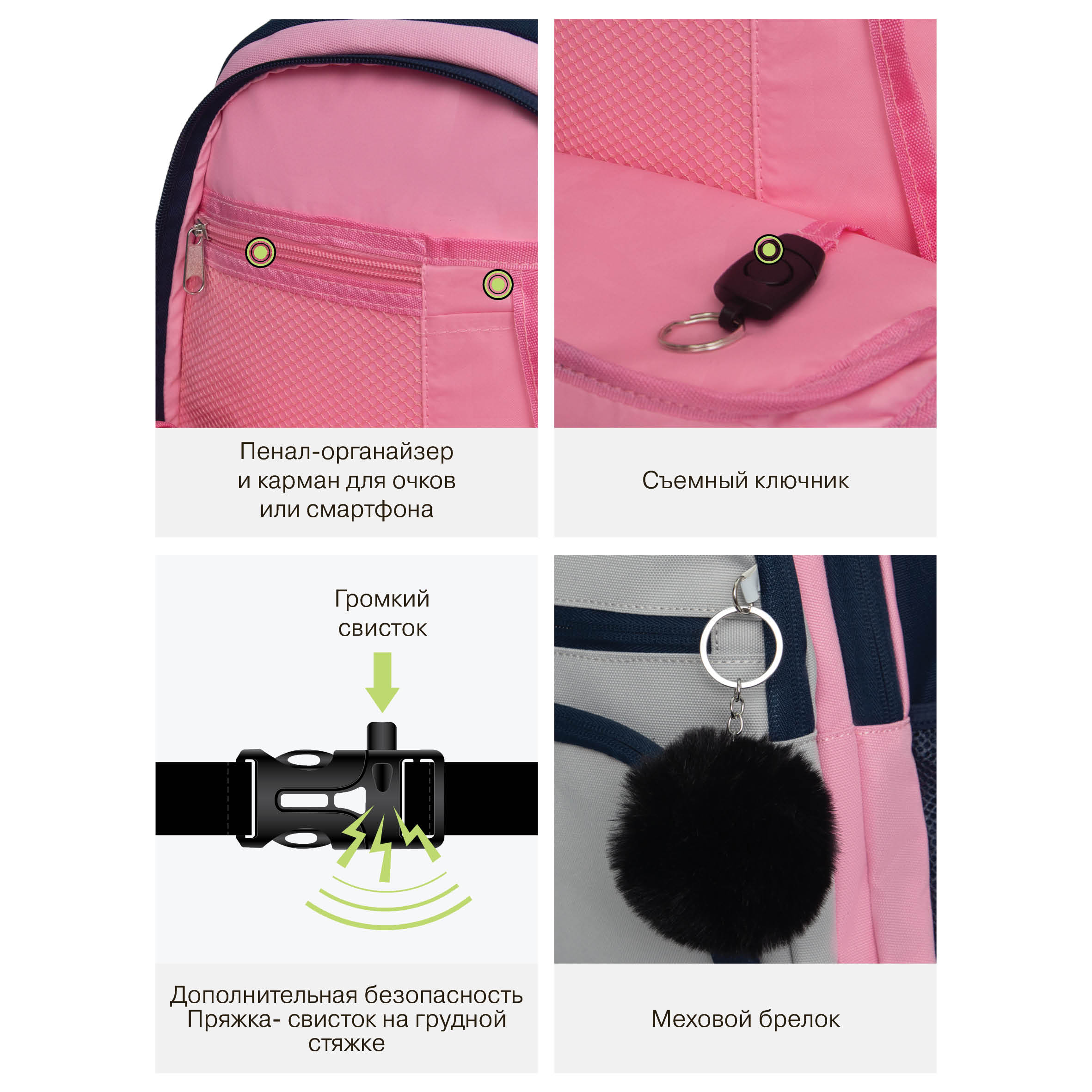 Рюкзак Grizzly для девочки - фото 11