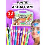 Аквагрим Funster для лица и тела краски 12 цв.