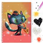 Алмазная мозаика Color Kit Кот-Трубач
