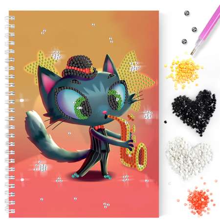 Алмазная мозаика Color Kit Кот-Трубач