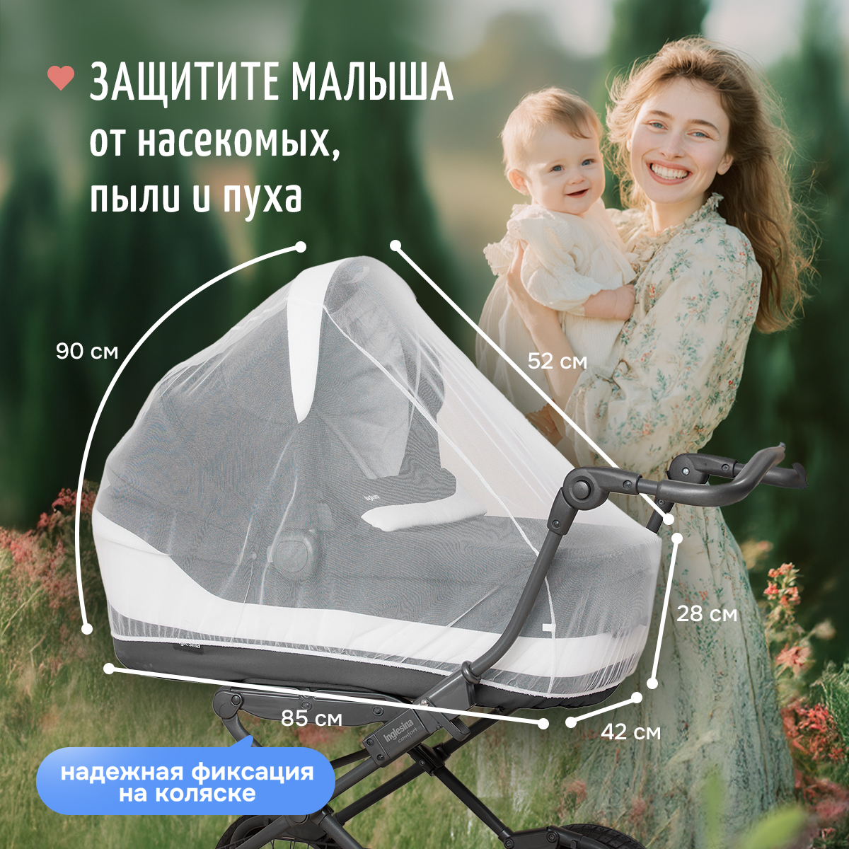 Сетка от насекомых Trottola Т150/белая - фото 4