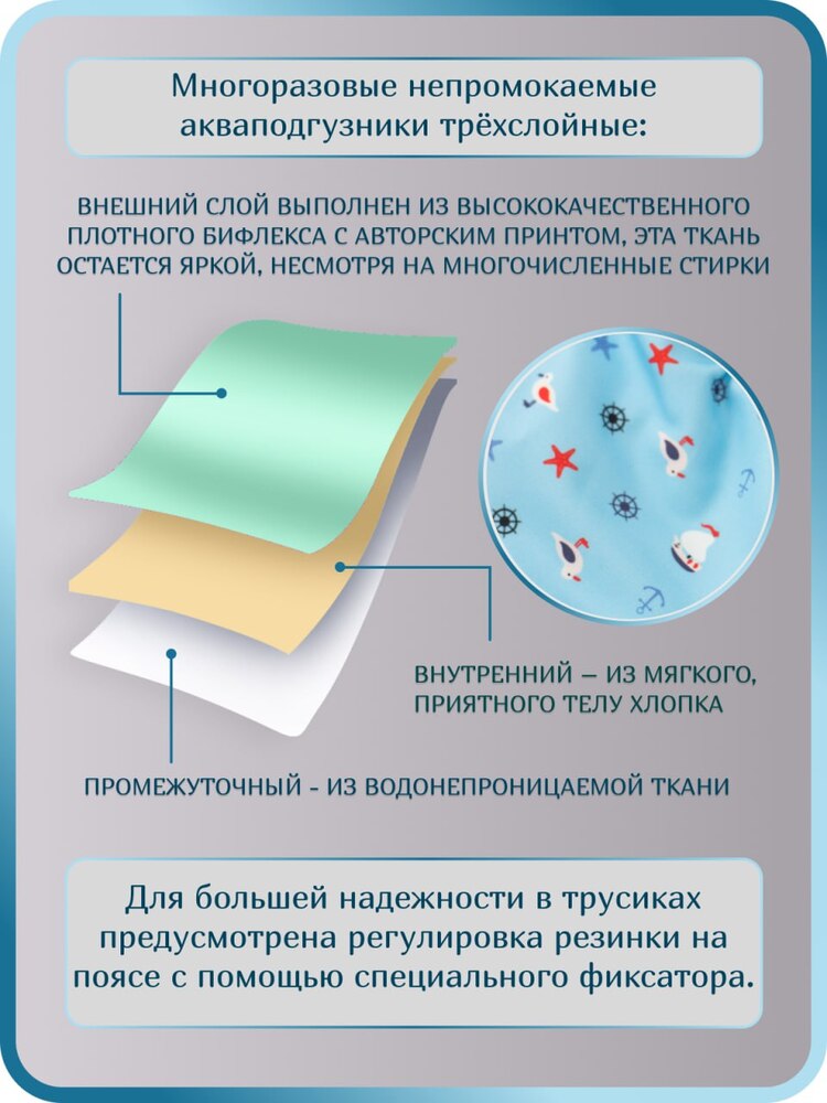 Многоразовые подгузники Мамин Я M - фото 2