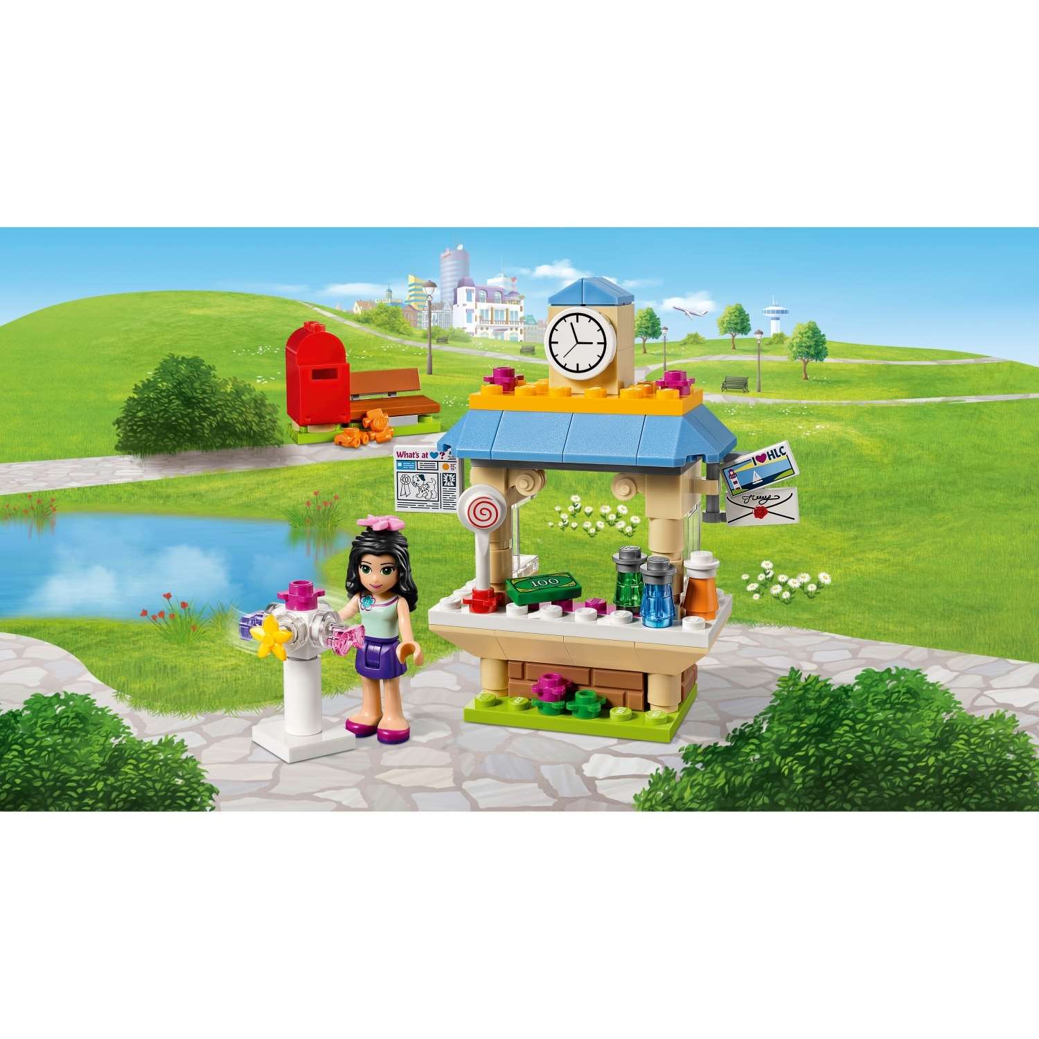 Конструктор LEGO Friends Туристический киоск Эммы блочный - фото 4