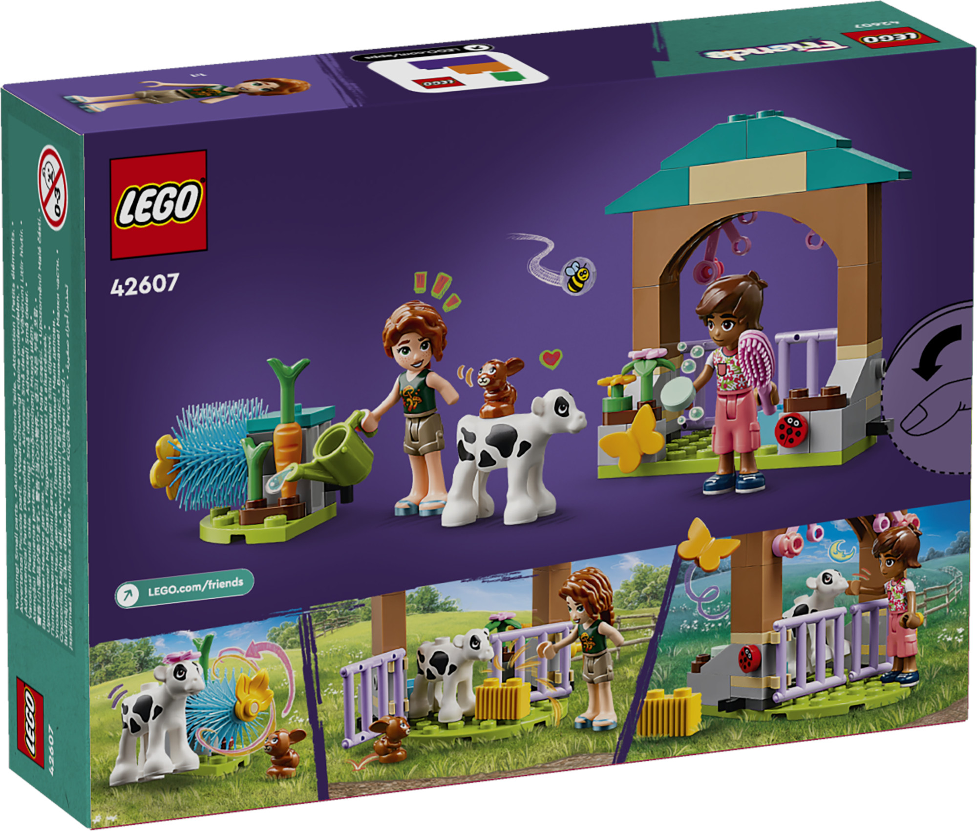 Конструктор LEGO Friends Осенний сарай для теленка блочный - фото 4