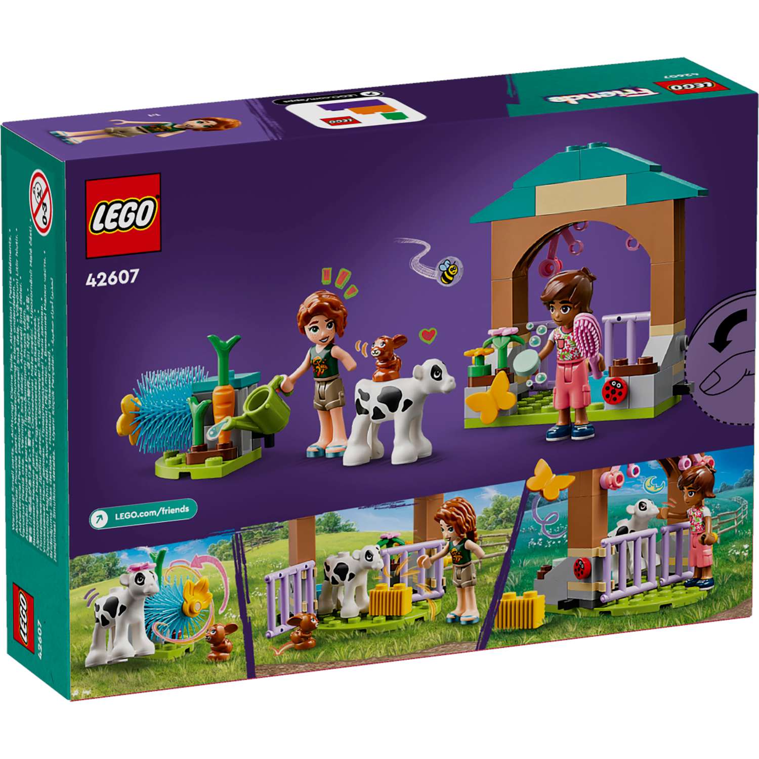 Конструктор LEGO Friends Осенний сарай для теленка 79 дет. - фото 4