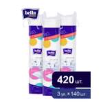 Ватные диски Bella 3 упак. 140 шт.