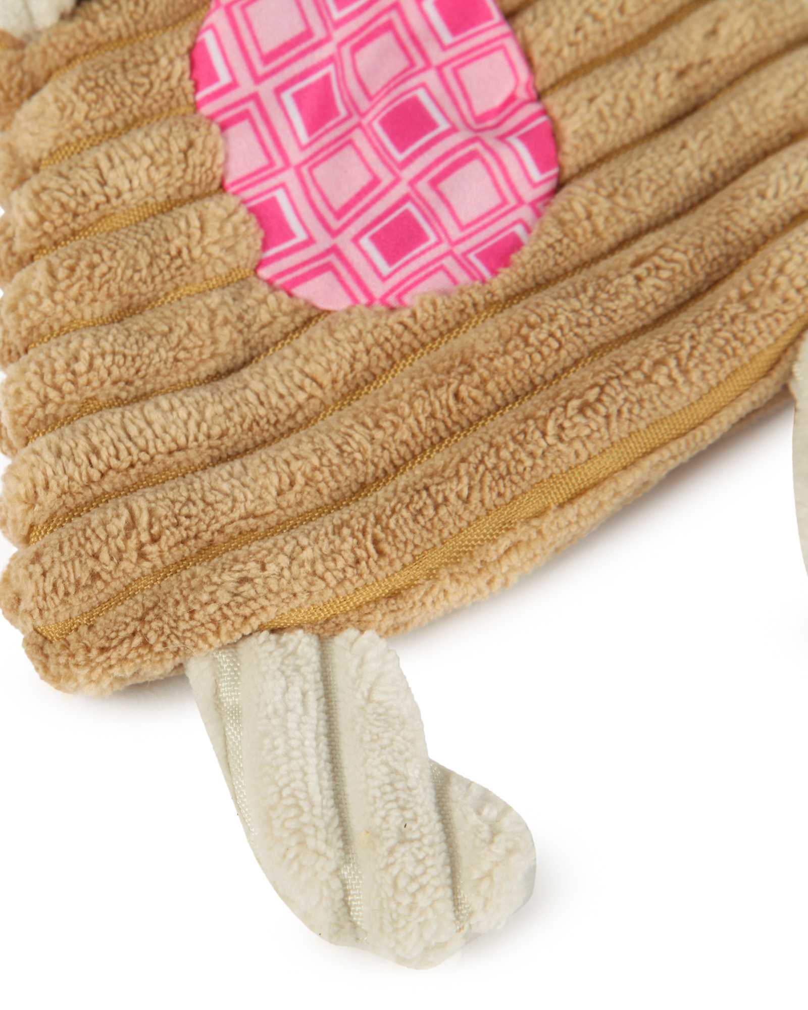 Игрушка для собак Barbaks Заяц Зося мягкий с пищалкой шуршит 26см - фото 3