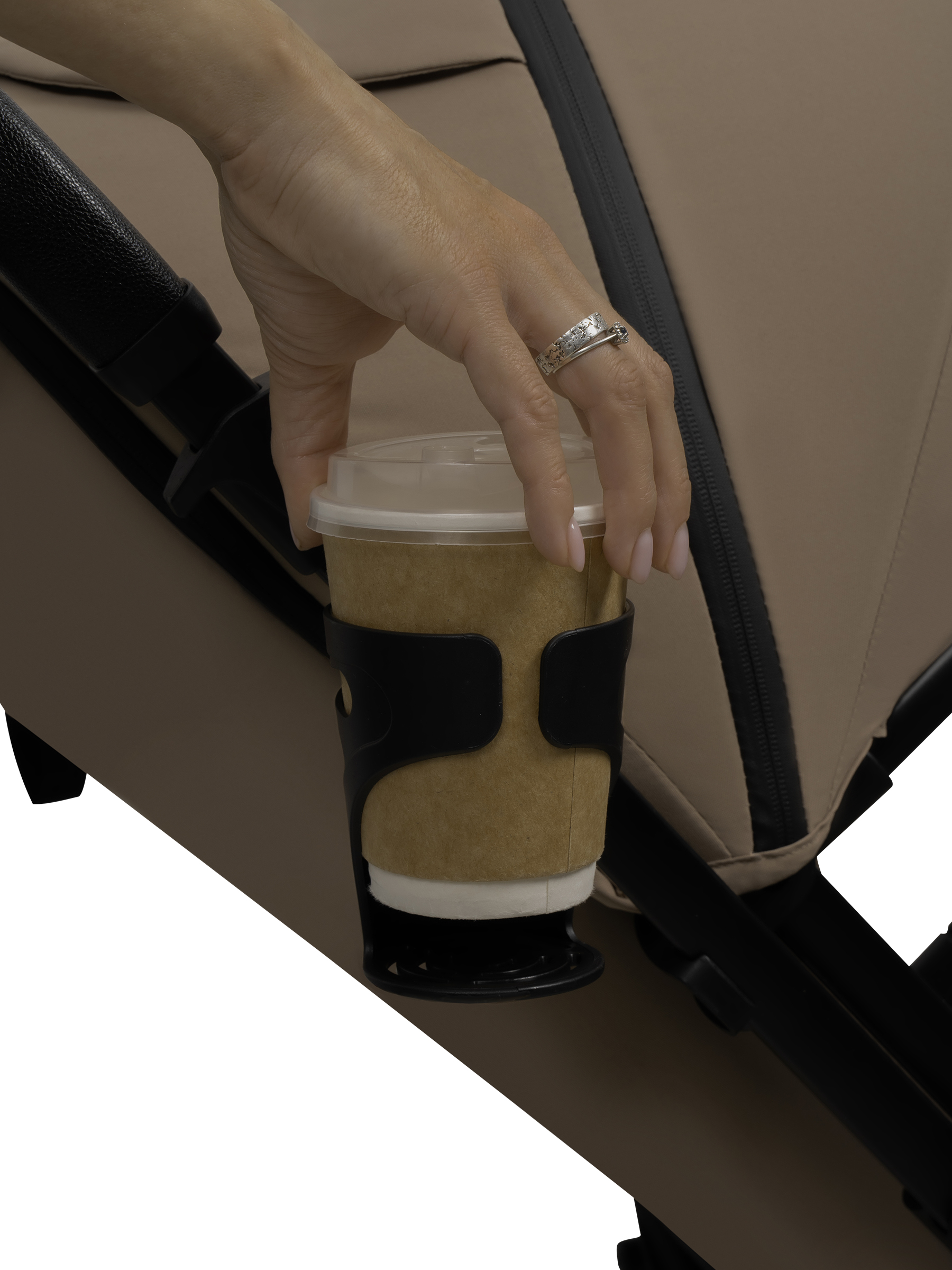 Коляска прогулочная JOVOLA Storm, бежевый - фото 31