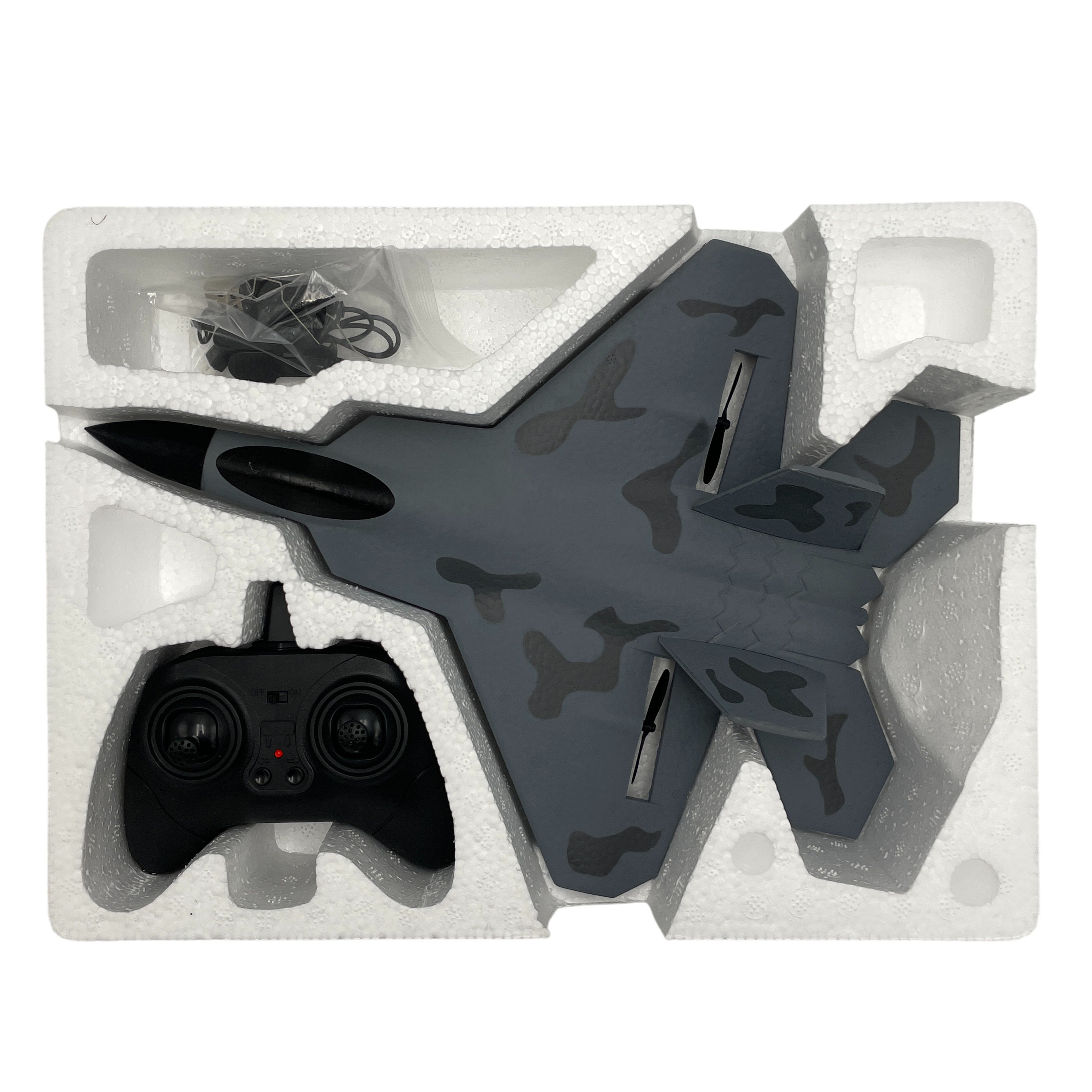 Самолет РУ Zhorya Raptor Fighter камуфляжный - фото 3