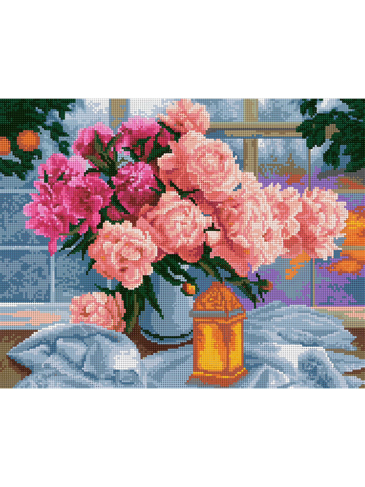 Алмазная мозаика Art on Canvas Цветочный натюрморт в ассортименте - фото 2