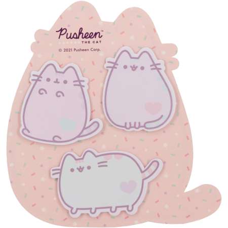 Набор стикеров для записей Pusheen 3шт по 20л PUIS-UA1-SSN3