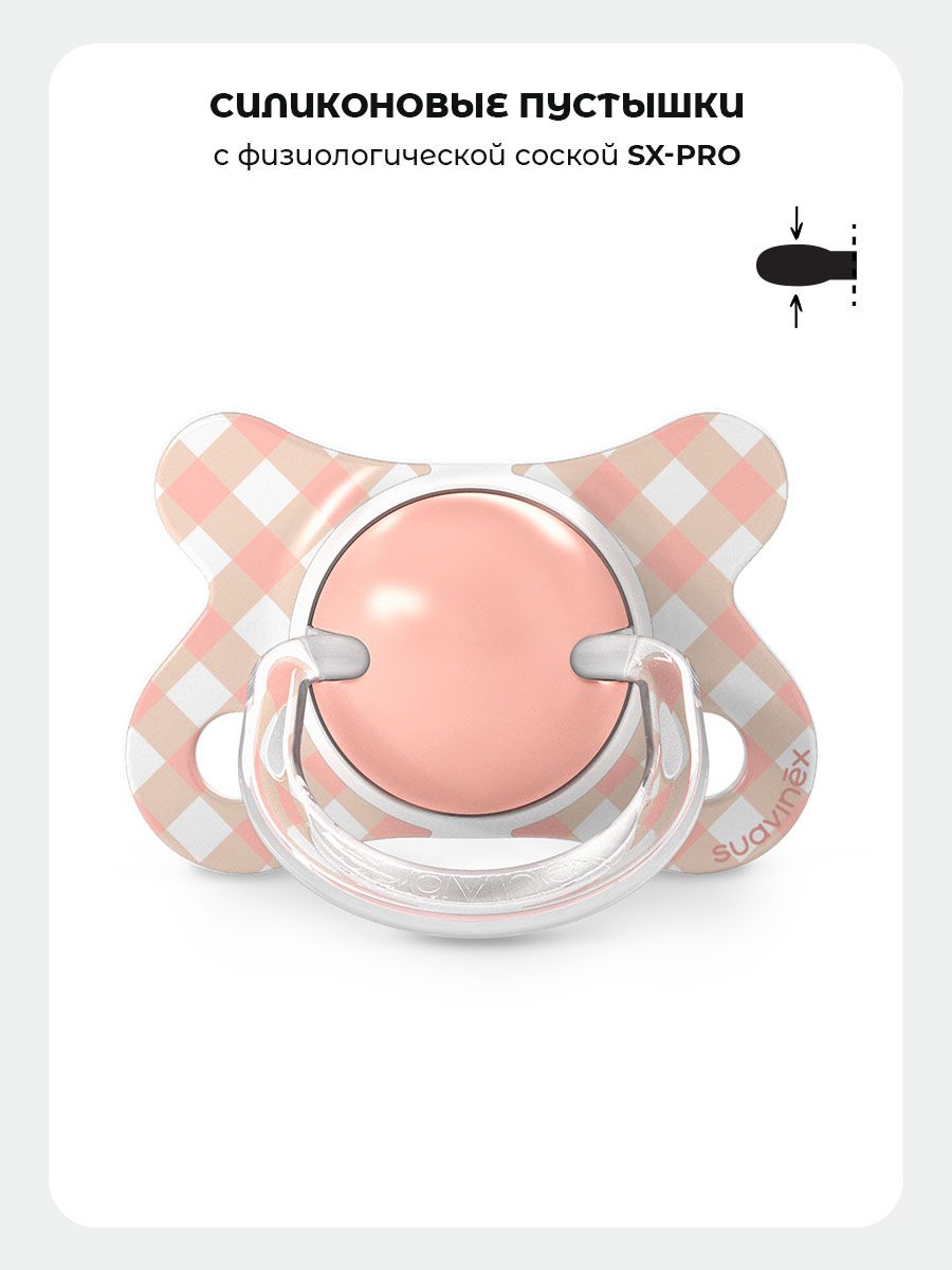 Пустышка Suavinex силикон ортодонтическая от 0 мес. 1 шт. - фото 3