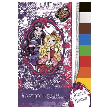 Цветной картон Barbie 8 лист.