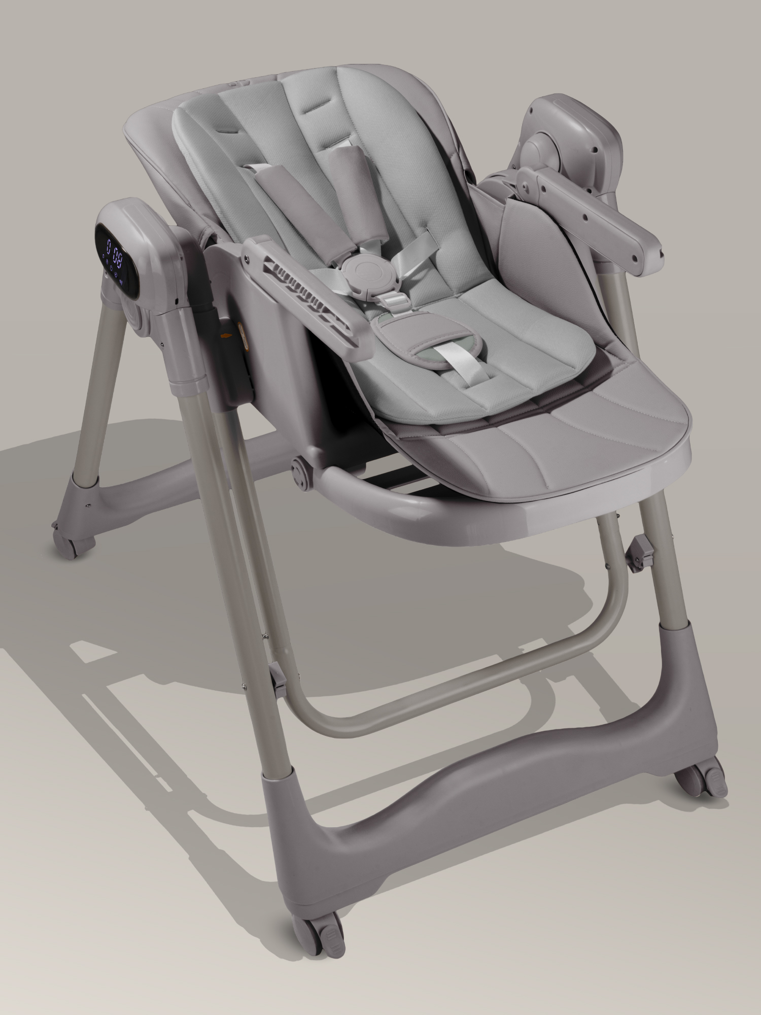 Стульчик для кормления Amarobaby Legacy серый - фото 26