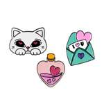 Значок Феникс + Валентинки 3 шт.