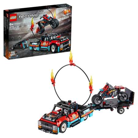 Конструктор LEGO Technic Шоу на грузовиках и мотоциклах сборная игровая модель