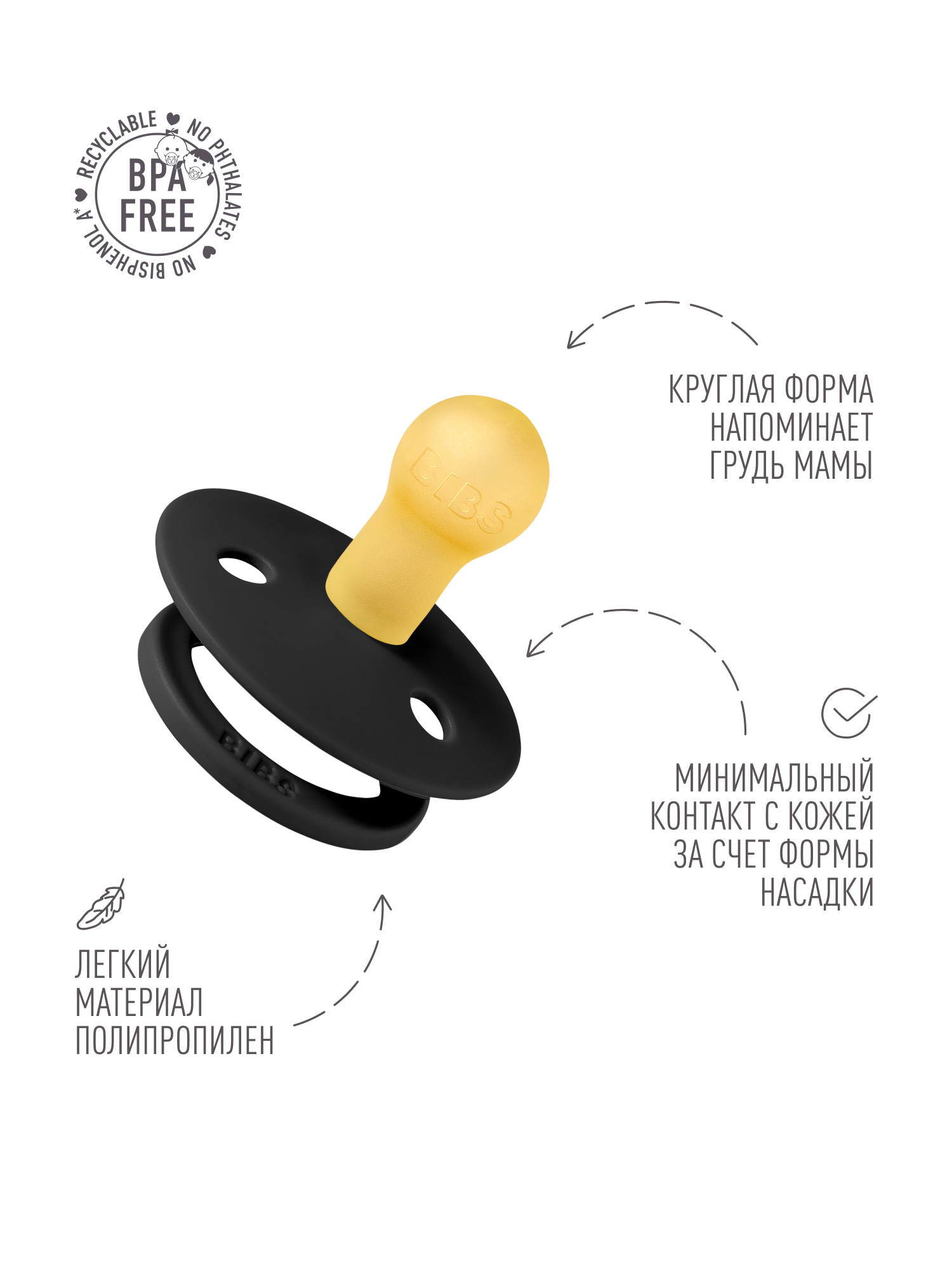 Пустышка BIBS латекс классическая от 0 мес. - фото 3