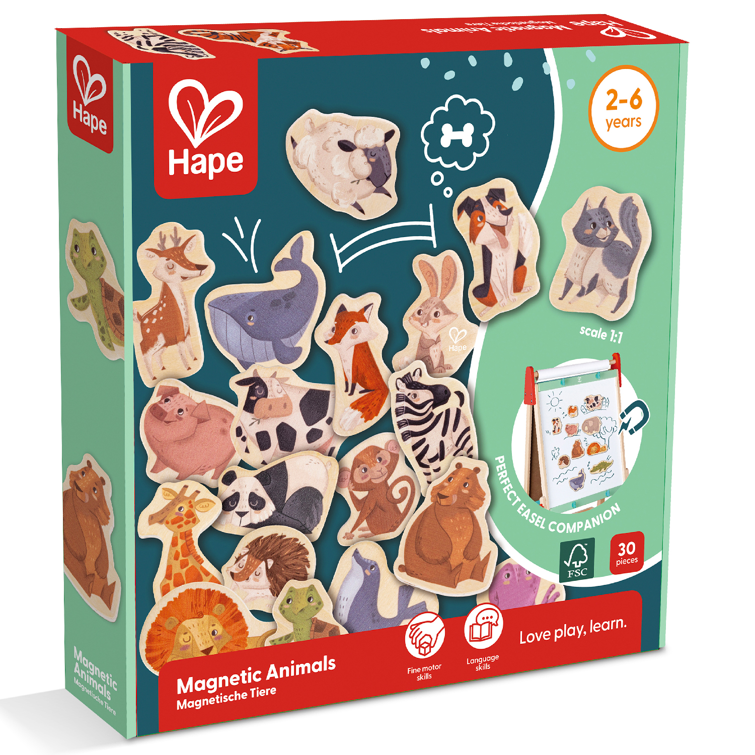 Магнитная мозаика Hape Зверики - фото 4