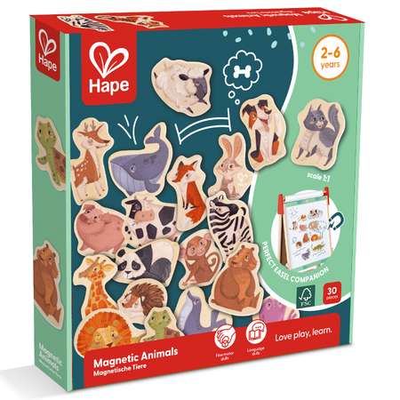 Магнитная мозаика Hape Зверики
