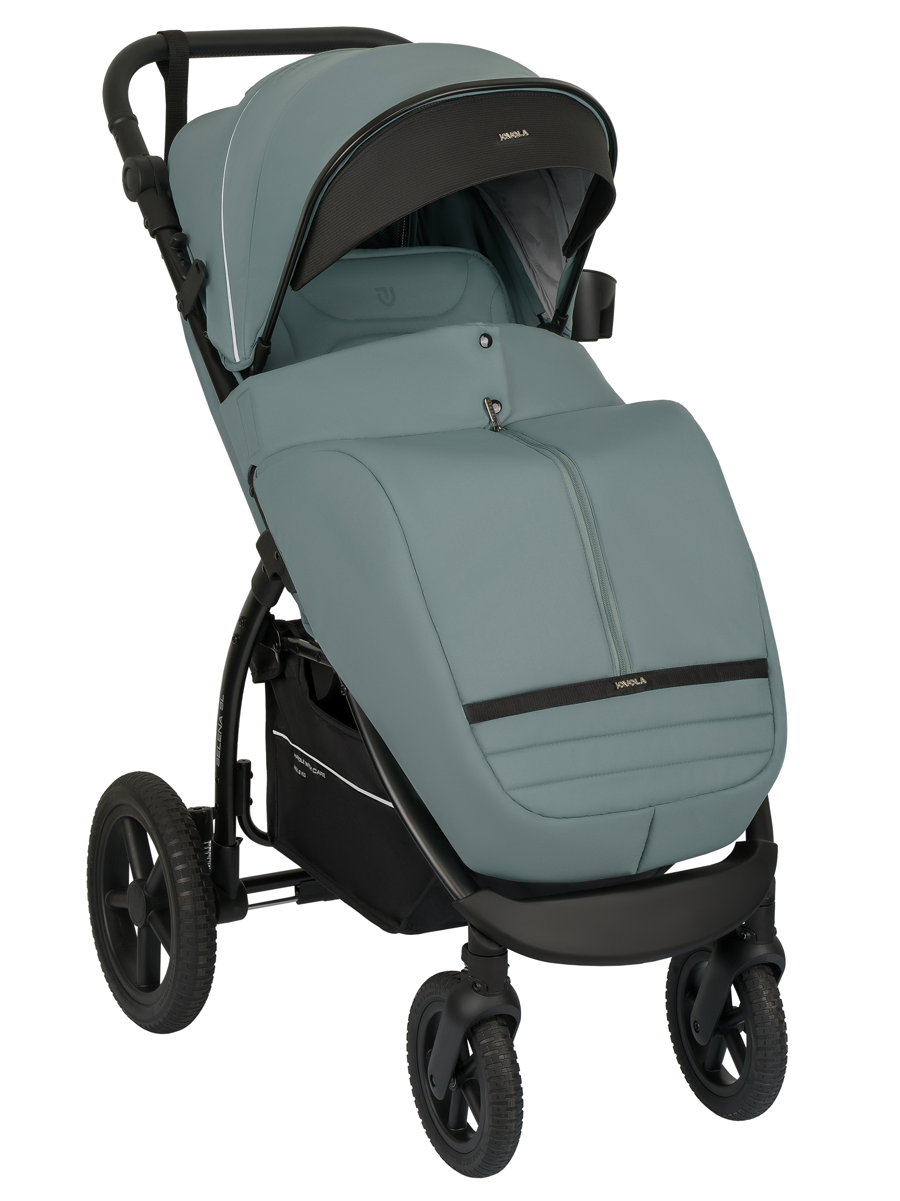 Коляска прогулочная JOVOLA Selena SL, всесезонная зеленый - фото 17