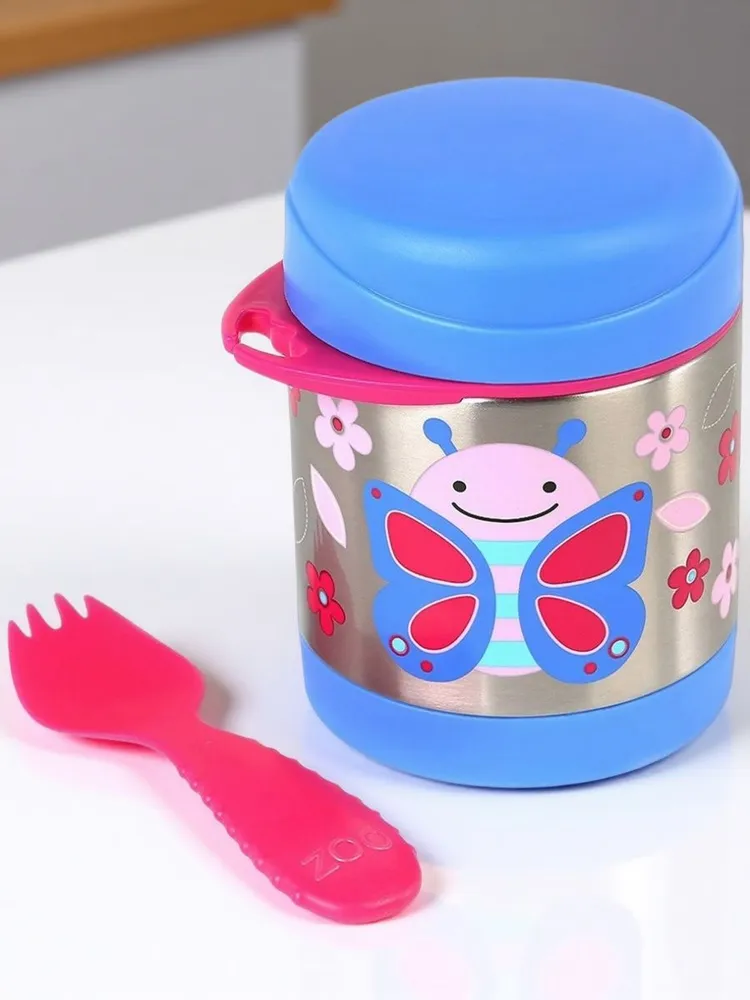 Термос Skip Hop со столовым прибором Бабочка Блоссом - фото 3