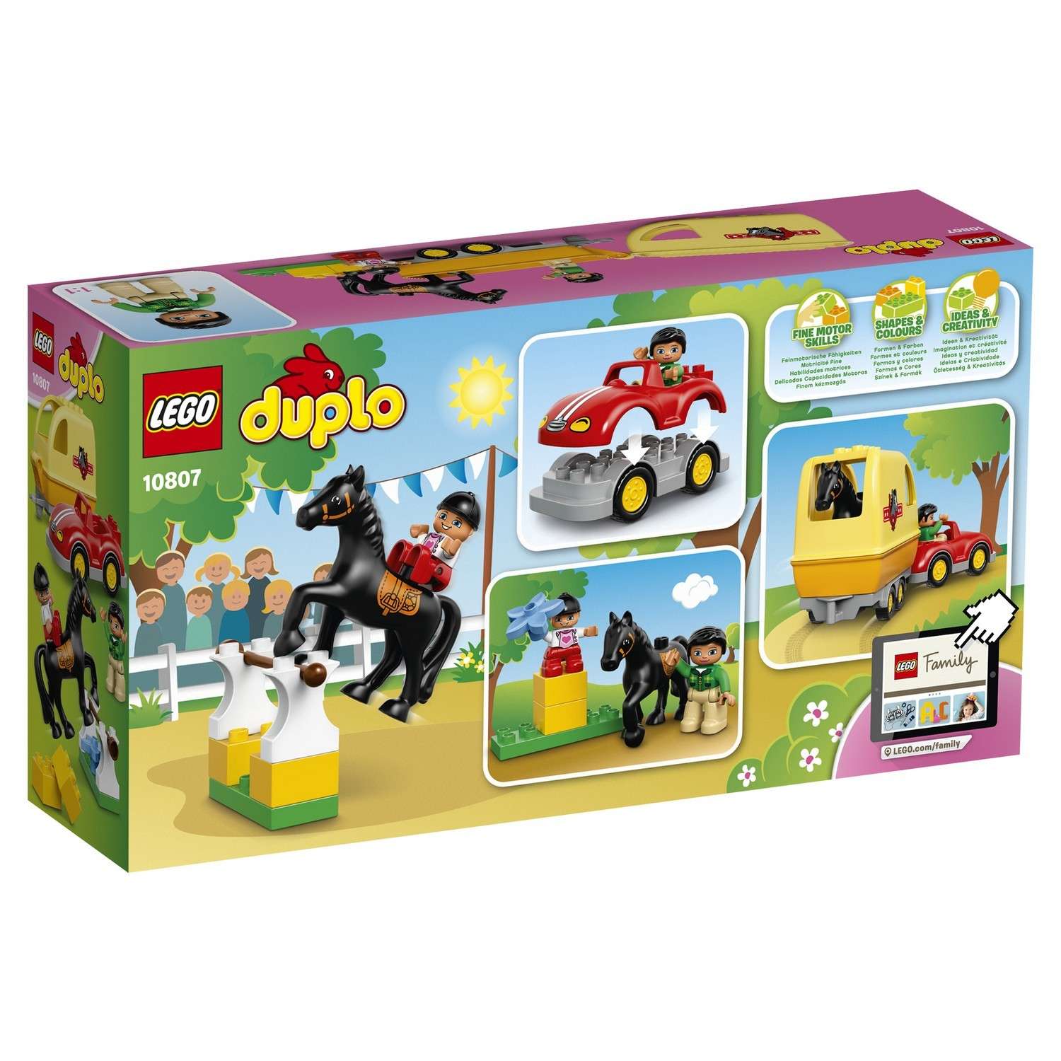Конструктор LEGO DUPLO Трейлер для лошадок блочный - фото 3